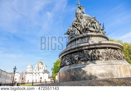 Veliky Novgorod, Russia - August 23, 2019: Monument 