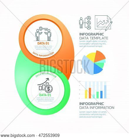 Infographic Circle Template Background Abstract Data Banner