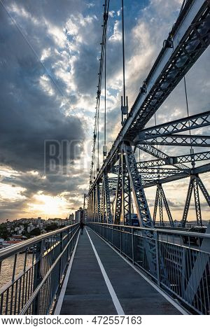 Hercilio Luz Bridge, Ponte Hercilio Luz For A Long Time The Only Access To The Island Of Florianopol
