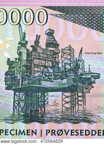 Gina Krog Field From Norwegian Money - Krone
