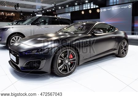Jaguar F-type (x152) P575 Car Showcased At The Brussels Autosalon European Motor Show. Brussels, Bel