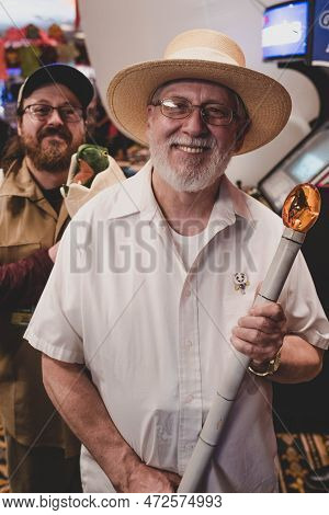 Livonia, Michigan -usa- March 05, 2023: Astronomicon 6 Convention At The Burton Manor