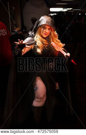 Livonia, Michigan -usa- March 05, 2023: Astronomicon 6 Convention At The Burton Manor