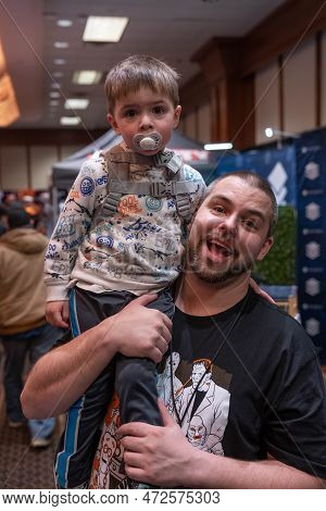 Livonia, Michigan -usa- March 05, 2023: Astronomicon 6 Convention At The Burton Manor