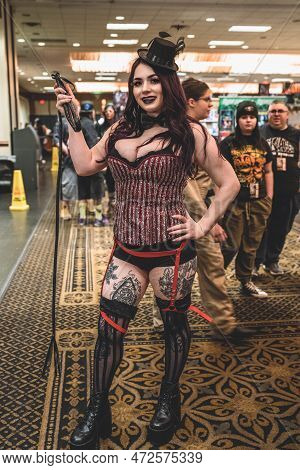 Livonia, Michigan -usa- March 05, 2023: Astronomicon 6 Convention At The Burton Manor