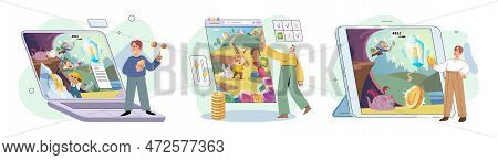 Gaming With Cryptocurrency, Gameplay To Earn, Metaverse, Digital World, Virtual Character . Play To 