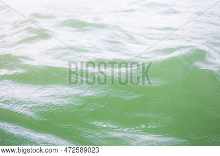 Wave Sea Blue Ocean Background,white Splash Water Smooth Surface Texture Pattern Landscape,for Tours