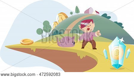 Gaming With Cryptocurrency, Gameplay To Earn, Metaverse, Digital World, Virtual Character . Play To 