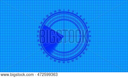 Technology Background Radar Screen Find Efferent Information Illustration Background.