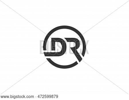 Initial Dr  Letter Logo With Creative Modern Typography Vector Template.