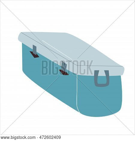 Bag Box For Provision Camping Icon Isolated