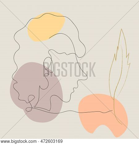 Portrait Of A Man In The Style Of Boho Poet