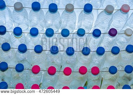 Beautiful Wall Made Of Multi Colored Recycled Plastic Bottles.
Bottle Recycling Of Plastic Bottles W
