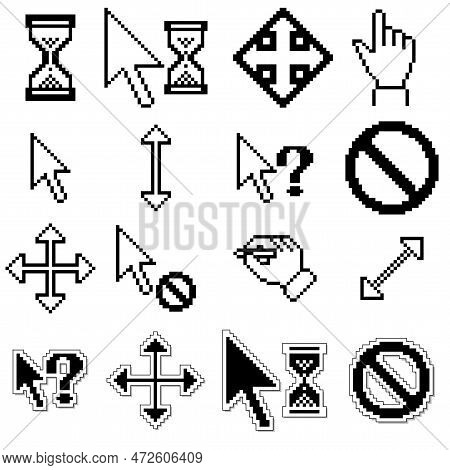 Set Of Pixel Points. For Your Own Design.