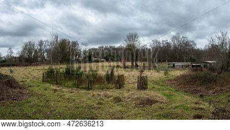 The Green Wild Fields Of The England Plateau, Uccle, Brussels, Belgium