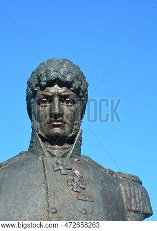 Nizhyn, Ukraine - February 21, 2023: Yuri Fedorovych Lysianskyi  Was An Officer In The Imperial Russ