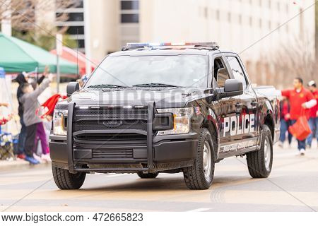 Laredo, Texas, Usa - February 19, 2022: The Anheuser-busch Washington's Birthday Parade, Ford F-150 