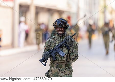 Matamoros, Tamaulipas, Mexico - September 16, 2022: Desfile 16 De Septiembre, Member Of The Mexican 