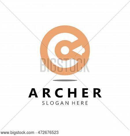 Arrow Logo Template Illustration,for Arrow Logo,goal,target,business,finance,motivation,vector