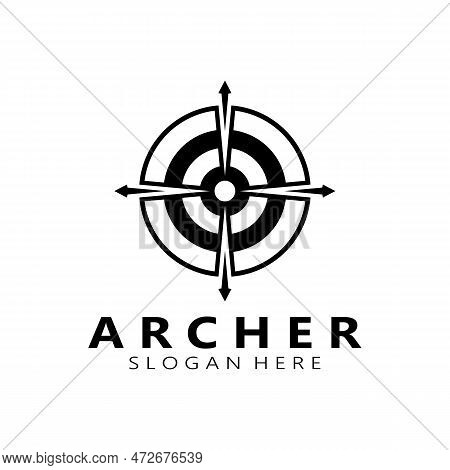Arrow Logo Template Illustration,for Arrow Logo,goal,target,business,finance,motivation,vector