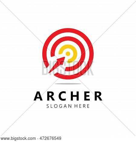 Arrow Logo Template Illustration,for Arrow Logo,goal,target,business,finance,motivation,vector