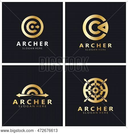 Arrow Logo Template Illustration,for Arrow Logo,goal,target,business,finance,motivation,vector