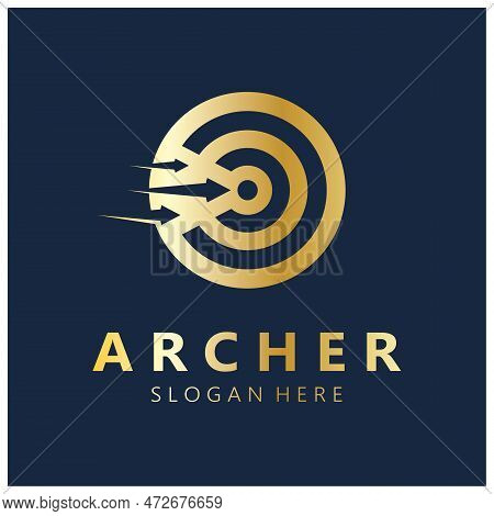 Arrow Logo Template Illustration,for Arrow Logo,goal,target,business,finance,motivation,vector