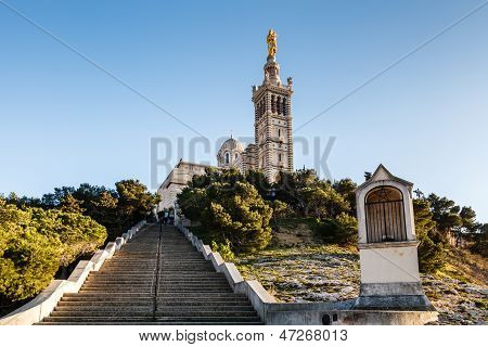 Basilica Of Notre-dame De La Garde In Marseilles, France