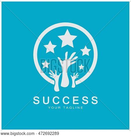Abstract People Success Logo Design.fun People,healthy People,sport,community People Symbol Vector I