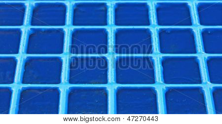 Regular Blue Grid Background In Very Heavy Metal