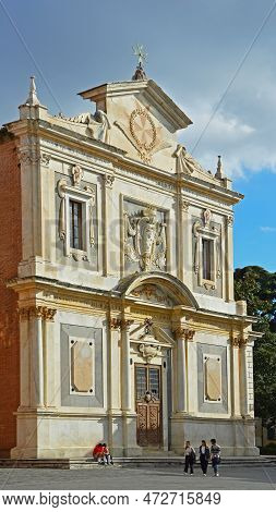St. Stephen's Catholic Church In The Square Cavalieri In Pisa, Italy. November 09, 2022. Editorial P