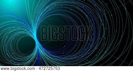 Technological Background, Neural Networks, Big Data, Artificial Intelligence. The Contact Of Chaotic