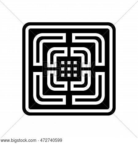 Bathroom Extractor Fan Bathroom Interior Glyph Icon Vector. Bathroom Extractor Fan Bathroom Interior