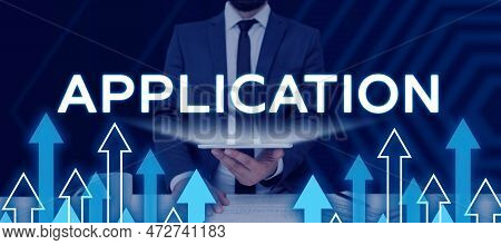 Writing Displaying Text Application. Conceptual Photo An Order For Something Formal And Usually Writ