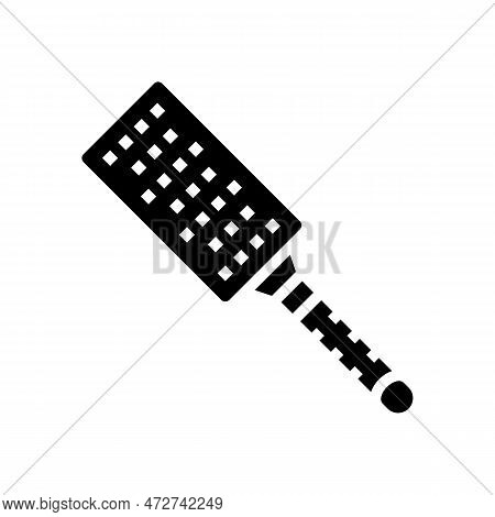 Stainless Steel Microplane Kitchen Cookware Glyph Icon Vector. Stainless Steel Microplane Kitchen Co