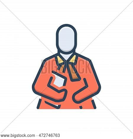 Color Illustration Icon For Advocate Lawyer Solicitor Barrister Pleader Consultant Legal Solicitor C