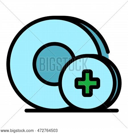 Medical Lozenge Icon. Outline Medical Lozenge Vector Icon For Web Design Isolated On White Backgroun