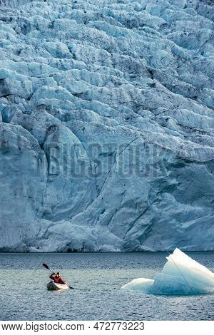 Glacier Kayak Mosevatnet Lake Folgefonna Glacier