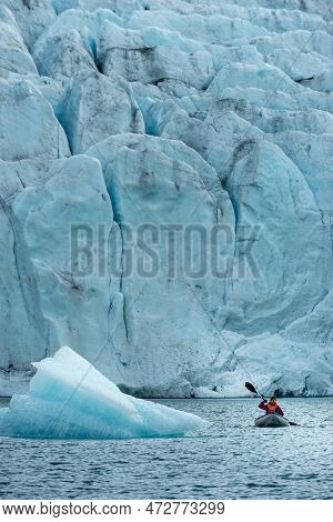 Glacier Kayak Mosevatnet Lake Folgefonna Glacier