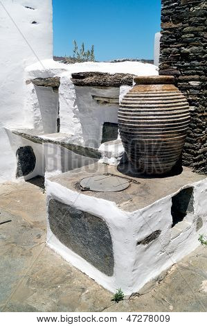 Traditionelle græske hus på Sifnos, Grækenland