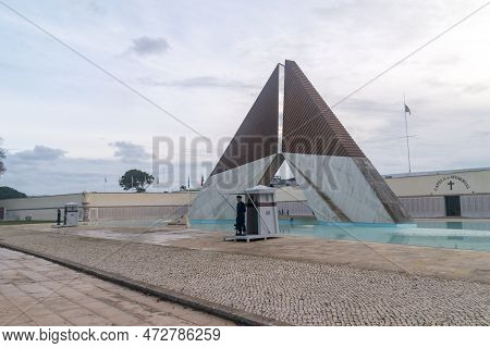 Lisbon, Portugal - December 4, 2022: Memorial To The Soldiers Of The Overseas War.
