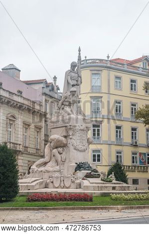 Lisbon, Portugal - December 5, 2022: Monument Deads Of Great War (monumento Aos Mortos Da Grande Gue