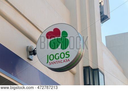 Lisbon, Portugal - December 6, 2022: Logo Of Jogos Santa Casa.