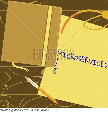 Conceptual Display Microservices. Business Approach Software Development Technique Building Single F
