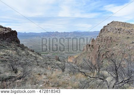 Beautiful Day For A Hike At Picketpost Mountain, Arizona