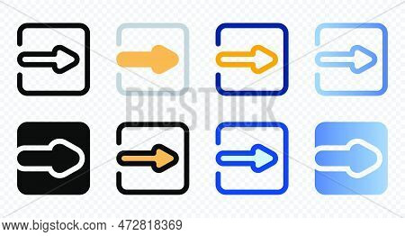 Input Icons In Different Style. Input Icons. Different Style Icons Set. Vector Illustration