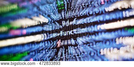 Mobile App Developer. Innovative Startup Project. Website Programming Code. It Business.