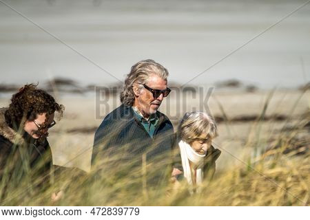 Portnoo, County Donegal, Ireland - March 07 2023 : For Letters Of Love Is Filmed Starring Pierce Bro