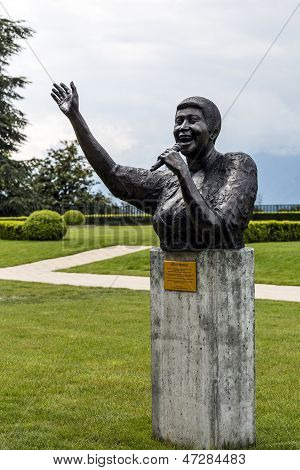 Socha Aretha Franklin v Montreux