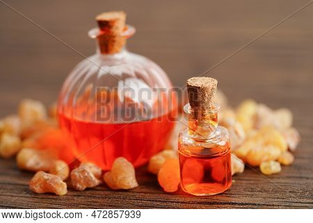 Frankincense Or Olibanum Aromatic Resin Used In Incense And Perfumes.